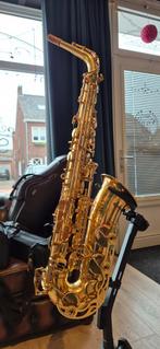 Yamaha YAS62 Alt Saxofoon purplelogo mint conditie 1steSerie, Ophalen of Verzenden, Gebruikt, Alt, Met koffer
