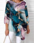 Top Sophia Blauw/Roze (44-52), Ophalen of Verzenden, Nieuw, Shirt of Top