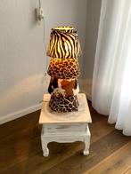 Grappige lampenkapjes schemerlamp: Zebra, Panter, Koe, Giraf, Ophalen, Zo goed als nieuw, Dierenprint, 50 tot 75 cm