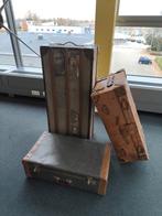 Vintage Koffers Set van 3, Antiek en Kunst, Curiosa en Brocante, Ophalen of Verzenden
