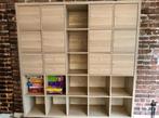 Ikea kast Kallax 5x5 met veel inserts zgan., Ophalen, 150 tot 200 cm, Zo goed als nieuw, 150 tot 200 cm