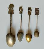 Wajang Lepeltjes - Vintage Zilver/Verzilverd - Set van 4, Ophalen, Zilver