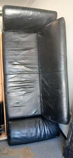 Leren bank 2 persoons, Ophalen, Gebruikt, 75 tot 100 cm