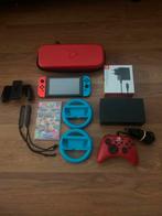 Nintendo Switch + Mario Kart 8 Deluxe & Controller!, Spelcomputers en Games, Racen en Vliegen, Ophalen of Verzenden, Zo goed als nieuw