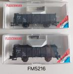 Te koop: Fleischmann 5216 NL K, hogeboordwagon NS, 2 stuks, Gelijkstroom, Fleischmann, Wagon, Ophalen of Verzenden