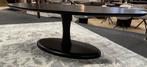 Salontafel ovaal 140 zwart Direct/Leverbaar/Enschede E-2109, Ophalen, 100 tot 150 cm, #Industrieel#Modern#Salontafel#Mango#Zwart