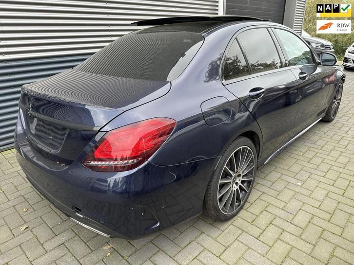 MERCEDES-BENZ C-KLASSE AMG/PANO/LED/NAVI/PDC/LEDER/SIDE-ASSI, Auto diversen, Schadeauto's, Mercedes-Benz, Automaat, Benzine, Sedan