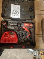 Milwaukee M12 BDD Boor-Schroefmachine, Gebruikt, Variabele snelheid, Ophalen of Verzenden, Boor- en Schroefmachine