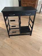 Keukentrolley zwart, Huis en Inrichting, Keuken | Keukenbenodigdheden, Ophalen, Gebruikt