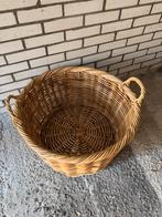 Rieten Mand met Handvatten, Ophalen, Gebruikt, Mand, Rond