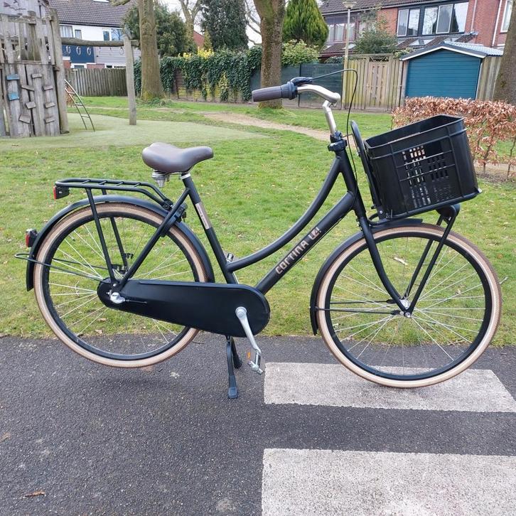 ZWARTE CORTINA U4 DAMESFIETS 50CM  28INCH  3 VERSNELLINGEN, Fietsen en Brommers, Fietsen | Meisjes, Zo goed als nieuw, 26 inch of meer