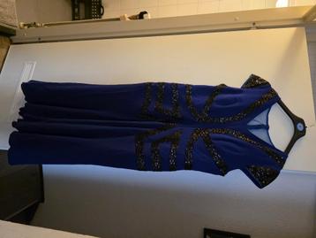 BLAUWE GALA JURK 1 X GEDRAGE beschikbaar voor biedingen