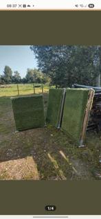 Schutting panelen, afscheiding, kunstgras, Ophalen, 1 tot 2 meter, Minder dan 3 meter, Zo goed als nieuw