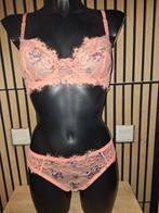 Sexy vrolijke oranje setje slip maat 42/44 cupmaat 85C, Kleding | Dames, Verzenden, Oranje