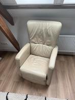 Elektrische Relaxfauteuil Beige Leer, Huis en Inrichting, Ophalen, Gebruikt, Leer, 75 tot 100 cm