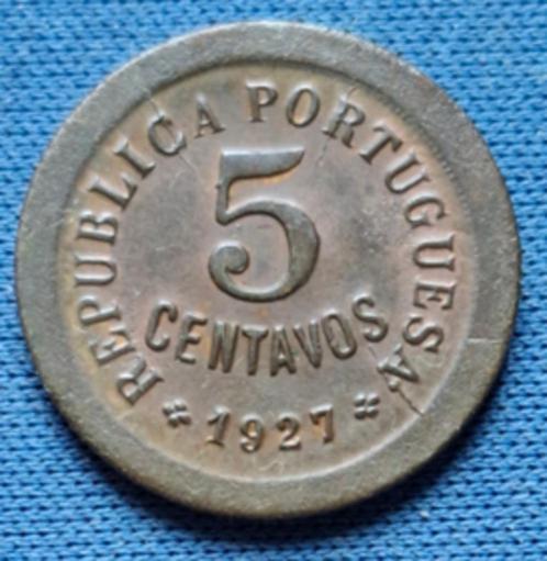Portugal 5 centavos 1924 Km 572, Postzegels en Munten, Munten | Europa | Niet-Euromunten, Losse munt, Overige landen, Verzenden
