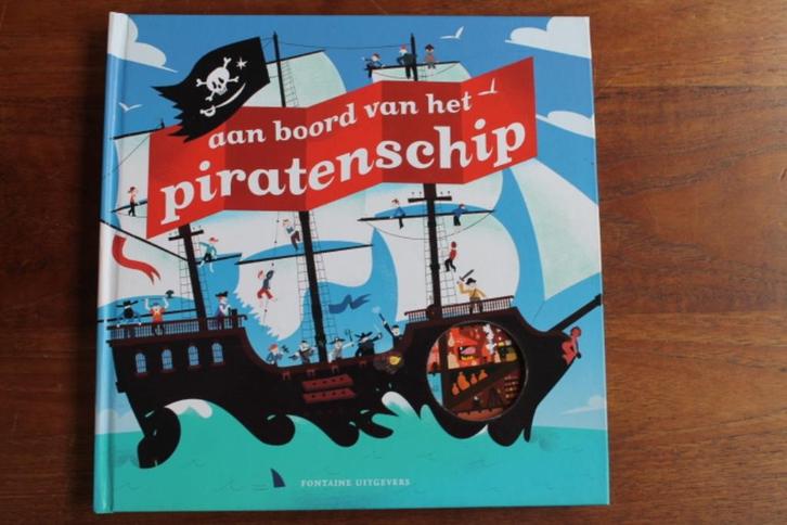 Aan boord van het piratenschip (flapjes boek), Boeken, Kinderboeken | Jeugd | onder 10 jaar, Gelezen, Fictie algemeen, Ophalen of Verzenden
