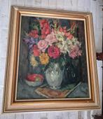 Mooi schilderij met bloemenvaas, Ophalen of Verzenden