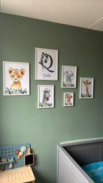 Waggel en vriendjes, thema jungle lijstjes te koop, Ophalen of Verzenden, Zo goed als nieuw, Hout, Minder dan 50 cm