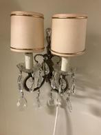 wandlamp, Huis en Inrichting, Lampen | Wandlampen, Ophalen of Verzenden, Gebruikt, Glas, Klaziek