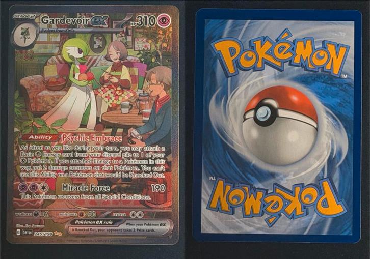 Gardevoir ex 245/198 - Special Illustration Rare, Hobby en Vrije tijd, Verzamelkaartspellen | Pokémon, Zo goed als nieuw, Losse kaart