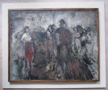 =Jan Rijlaarsdam 1911-2007 ==doek 80 x 100 cm==de muzikant= beschikbaar voor biedingen