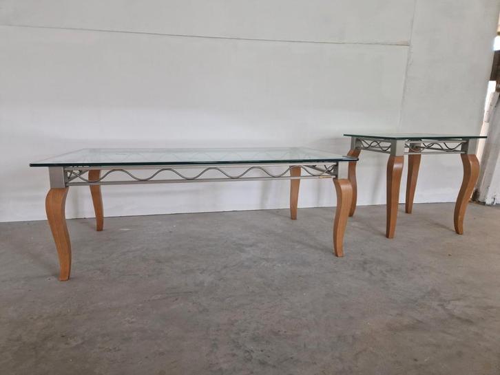 Pierre vandel postmoderne salon tafel en bijzettafel, Antiek en Kunst, Antiek | Meubels | Tafels, Ophalen