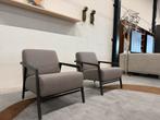 2 Showmodel Harvink Splinter fauteuils stof Design Stoel, Huis en Inrichting, Fauteuils, Harvink, Nieuw, 75 tot 100 cm, Ophalen of Verzenden