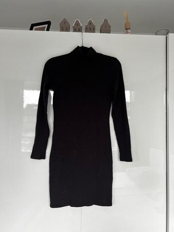 donker grijs/bruin jurkje met opstaande kol maat s hm beschikbaar voor biedingen