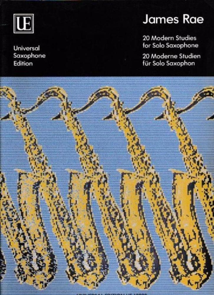 saxofoon-20 Modern Studies for Solo Saxophone, Muziek en Instrumenten, Bladmuziek, Saxofoon, Ophalen of Verzenden