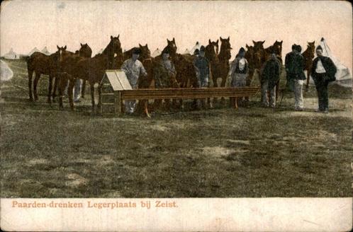 Zeist - Paarden Drenken Legerplaats, Verzamelen, Ansichtkaarten | Nederland, Gelopen, Utrecht, Voor 1920, Ophalen of Verzenden