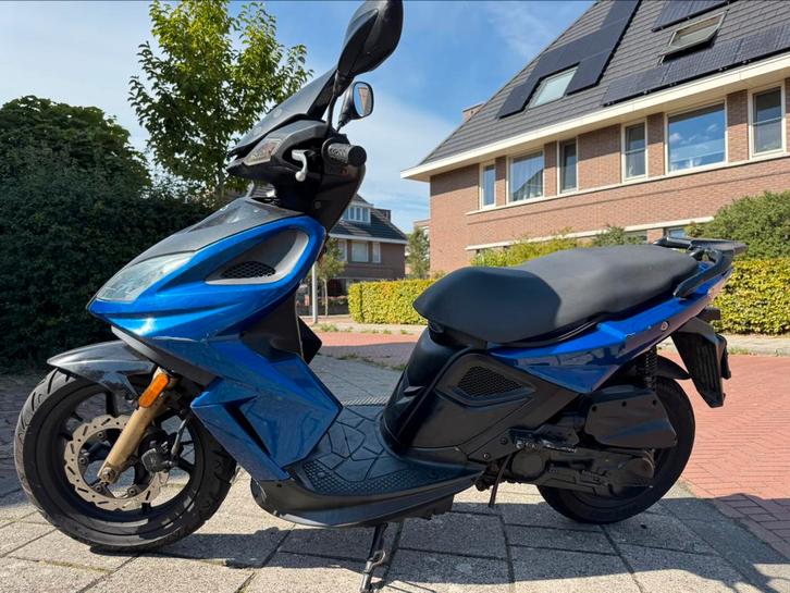 Kymco Super 8 - bj 2009 - 9600km - blauw - 45km, Fietsen en Brommers, Scooters | Kymco, Gebruikt, Super 8, Maximaal 45 km/u, Benzine