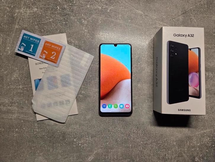 Samsung Galaxy A32 128GB zwart, Telecommunicatie, Mobiele telefoons | Toebehoren en Onderdelen, Zo goed als nieuw, Samsung, Overige typen