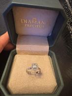 Diamanten Ring Witgoud 0.47ct VVS, Sieraden, Tassen en Uiterlijk, Ringen, Wit, Ophalen of Verzenden, Zo goed als nieuw, 17 tot 18