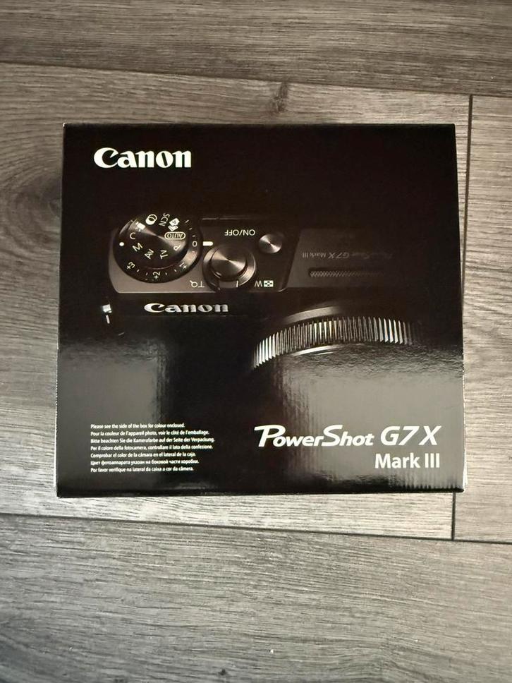 Canon powershot camera g7x mark III Nieuw met accessoires, Audio, Tv en Foto, Fotocamera's Digitaal, Nieuw, Compact, Canon, 4 t/m 7 keer
