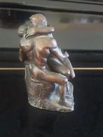 Beeldje brons de kus Robin, Antiek en Kunst, Ophalen