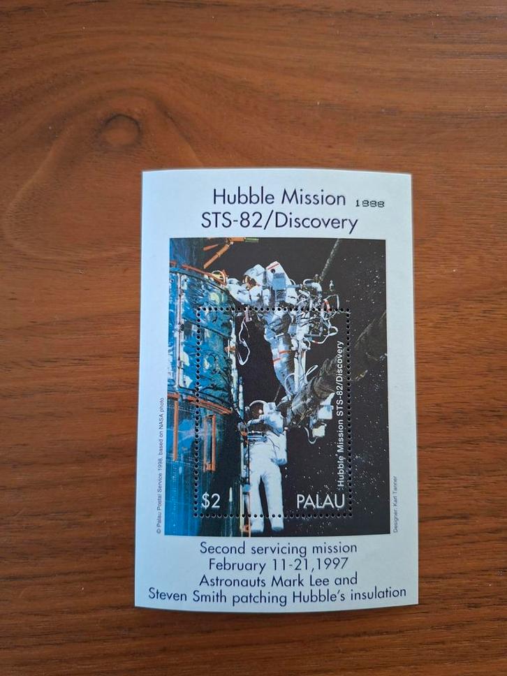 Palau 1998 - Hubble Missie STS-82 Postfris ruimtevaart, Postzegels en Munten, Postzegels | Thematische zegels, Ophalen of Verzenden