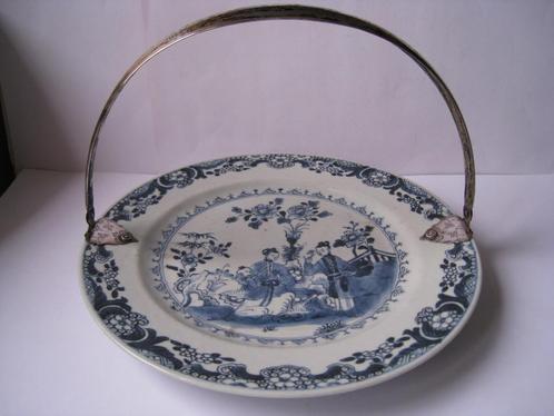 KANG HSI BORD 28 CM  m. LANGE LIJS EN ZILVEREN BEUGEL, Antiek en Kunst, Antiek | Porselein, Verzenden