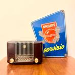 ART DECO BUIZENRADIO PHILIPS BX210U BAKELIET 1950 ZELDZAAM, Antiek en Kunst, Antiek | Tv's en Audio, Verzenden