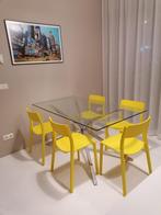 JANINGE Eetkamerstoel, geel (IKEA), Huis en Inrichting, Stoelen, Kunststof, Eén, Ophalen, Overige kleuren