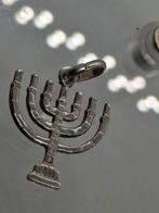 Zilveren Menora Hanger - 925 Gekeurd, Ophalen of Verzenden, Zo goed als nieuw, Kruis of Symbool, Zilver