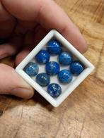 9 ronde lapis lazuli cabochons, Ophalen of Verzenden