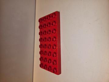 Lego duplo bouwplaat rood 4x8 beschikbaar voor biedingen