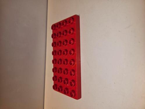 Lego duplo bouwplaat rood 4x8, Kinderen en Baby's, Overige Kinderen en Baby's, Zo goed als nieuw, Ophalen of Verzenden