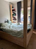 Bed, Steigerhout, Tweepersoons, Ophalen of Verzenden, 200 cm