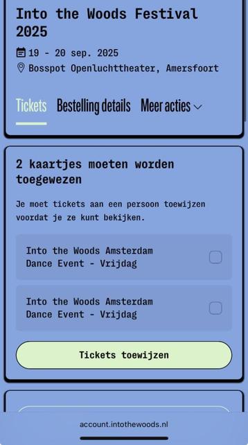 2x Into the Woods ADE VRIJDAG kaarten 24 oktober beschikbaar voor biedingen