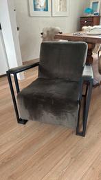 Groene feuteuil, Huis en Inrichting, Fauteuils, Ophalen, 75 tot 100 cm, Zo goed als nieuw, Metaal