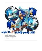 Sonic 12 delige set ballonnen (5+5+2) nr S87, Ophalen of Verzenden, Nieuw, Versiering, Verjaardag