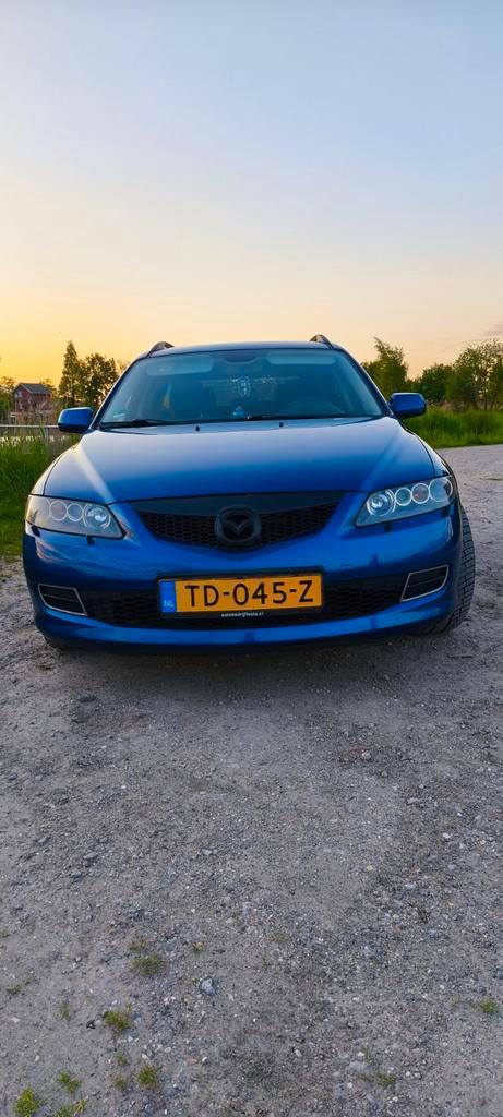 Mazda 6 1.8 Sportbreak 2007 Blauw, Auto's, Mazda, Particulier, ABS, Airbags, Airconditioning, Bluetooth, Boordcomputer, Centrale vergrendeling