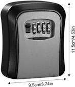 ++++Sleutelkluis voor Buiten - Sleutelkastje met Code++++, Ophalen of Verzenden, Nieuw, Overige materialen, Slot